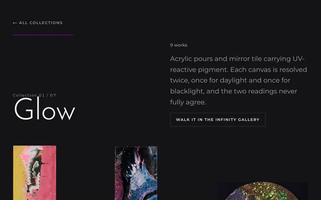 Abstract Colormix Studios: Glow collection page