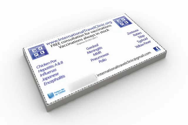 International Travel Clinic: Card Box
