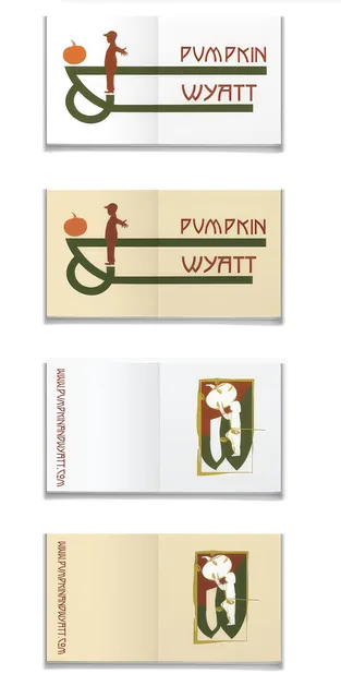 Pumpkin & Wyatt: Folded Notecards