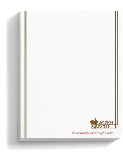 Pumpkin & Wyatt: Notepad: Rule Line